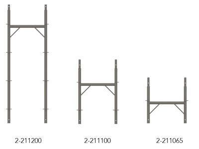 Steel scaffolding frame 65 cm