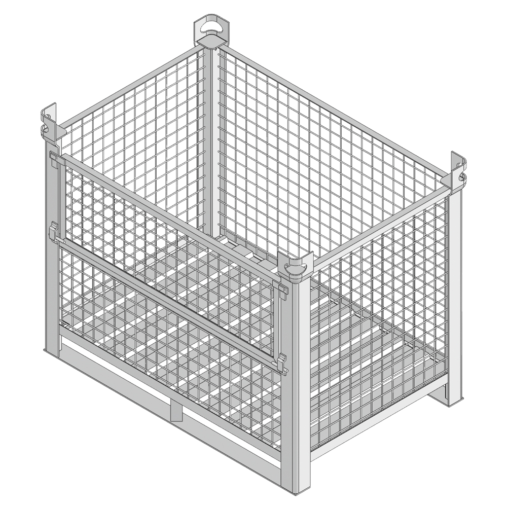 Lattice and stackable boxes
